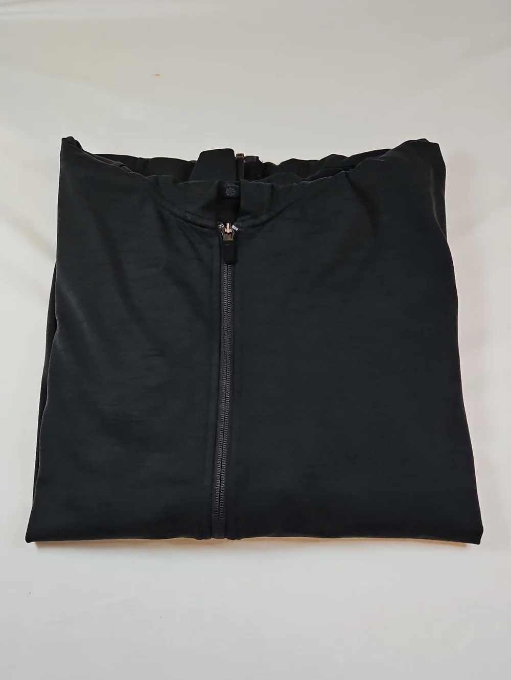 Nike Yoga Dri-Fit Zip-Up Performance Hoodie in Charcoal Black, Size Large
